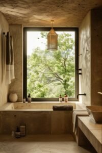  Bathroom Designs with Natural Materials